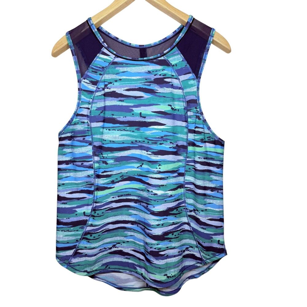 Lululemon Sculp Tank Top Seven Wonders Multi Hero Blue  Medium 8? - Picture 2 of 8
